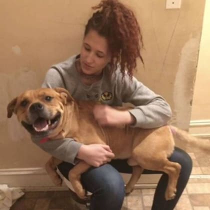 Aisha Nieves y Kovu pudieron reencontrarse luego de dos años de separación, en los que el animal encontró una nueva familia