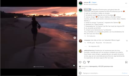 Aitana dejó ver que se encontraba en el mismo lugar que Yatra