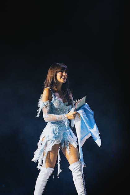 Aitana recibió el calor del público argentino y se mostró muy agradecida