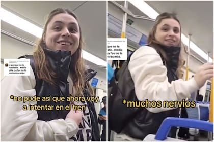 Aixa tomó valor al reencontrarse con el chico en el tren y su historia trascendió en TikTok