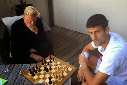 El ajedrez y el tenis poseen muchos aspectos en común: Novak Djokovic y Boris Becker solían jugar cuando el alemán era entrenador del actual número 1 del circuito.