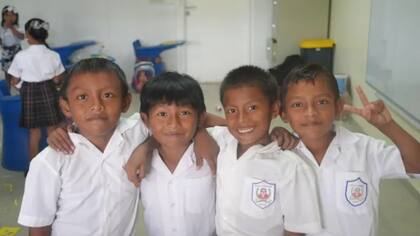 Al Centro Educativo Sahila Olonibigiña acuden niños de muchas comunidades de la zona.