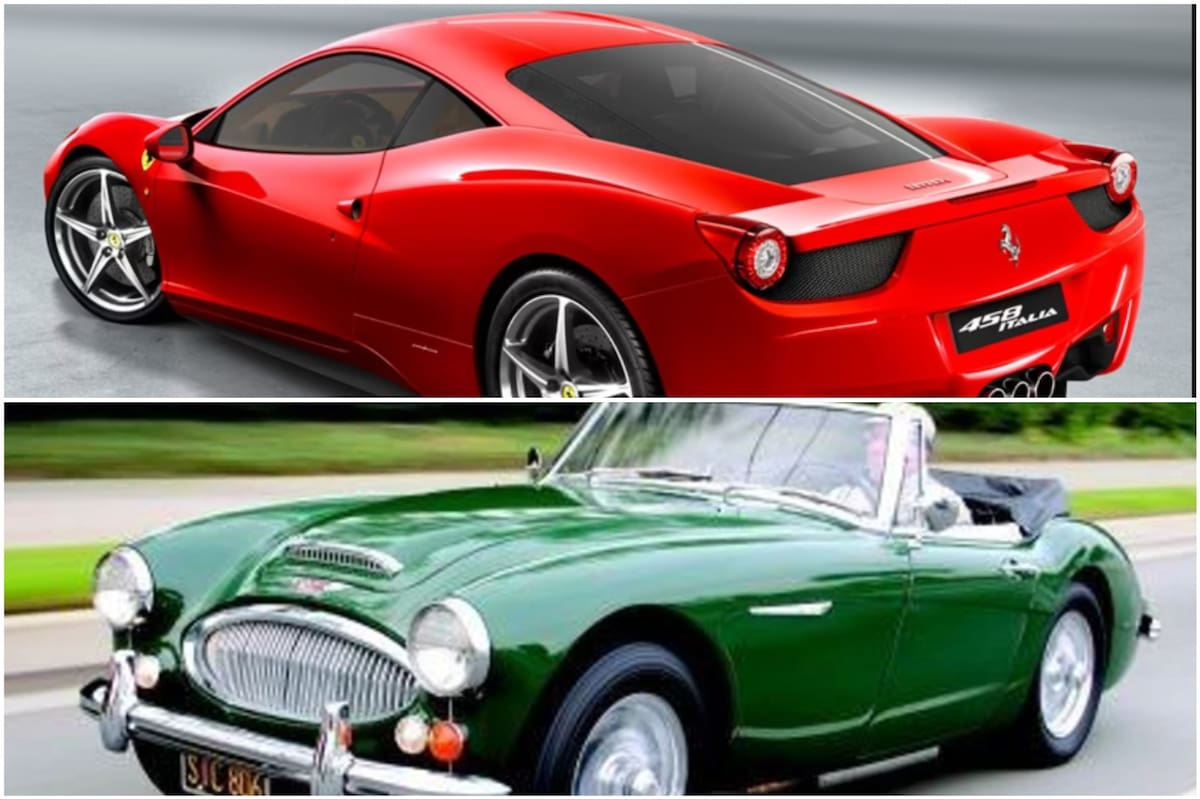 Al CEO de Wenance le embargaron una Ferrari 458 Italia y un Austin Healey Modelo 3000 MKIII descapotable, como los de la foto