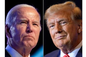Al final de un eventual segundo mandato, Biden tendría 86 años, y Trump, 82 años. (AP)