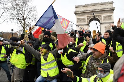 Hubo 2200 manifestantes en París y 66.000 en el resto de Francia, una baja sensible respecto de los sábados anteriores; hubo 168 detenidos en la capital