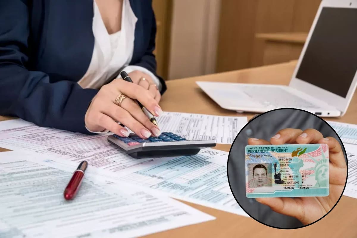 Al igual que los ciudadanos estadounidenses, los extranjeros con residencia permanente deben pagar impuestos (Imagen Compuesta)