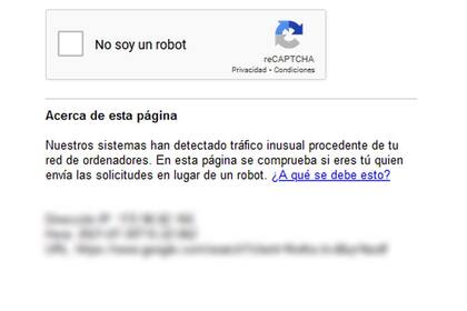 Al intentar entrar en Google Search usando algunas VPN (como la del Consejo Europeo de Investigaciones Nucleares), el buscador pide que verifiquemos que no somos un robot mediante un mensaje que, a la mayoría de los usuarios, les mete miedo. Tanto como para dudar de darle clic al link "¿A qué se debe esto?"