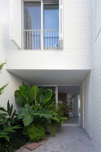 “Al introducir los patios, apareció el proyecto. La idea de tener un patio al frente, que resolviera el acceso, y otro al contrafrente, que fuera la expansión de la cocina y el estar, fue clave”.