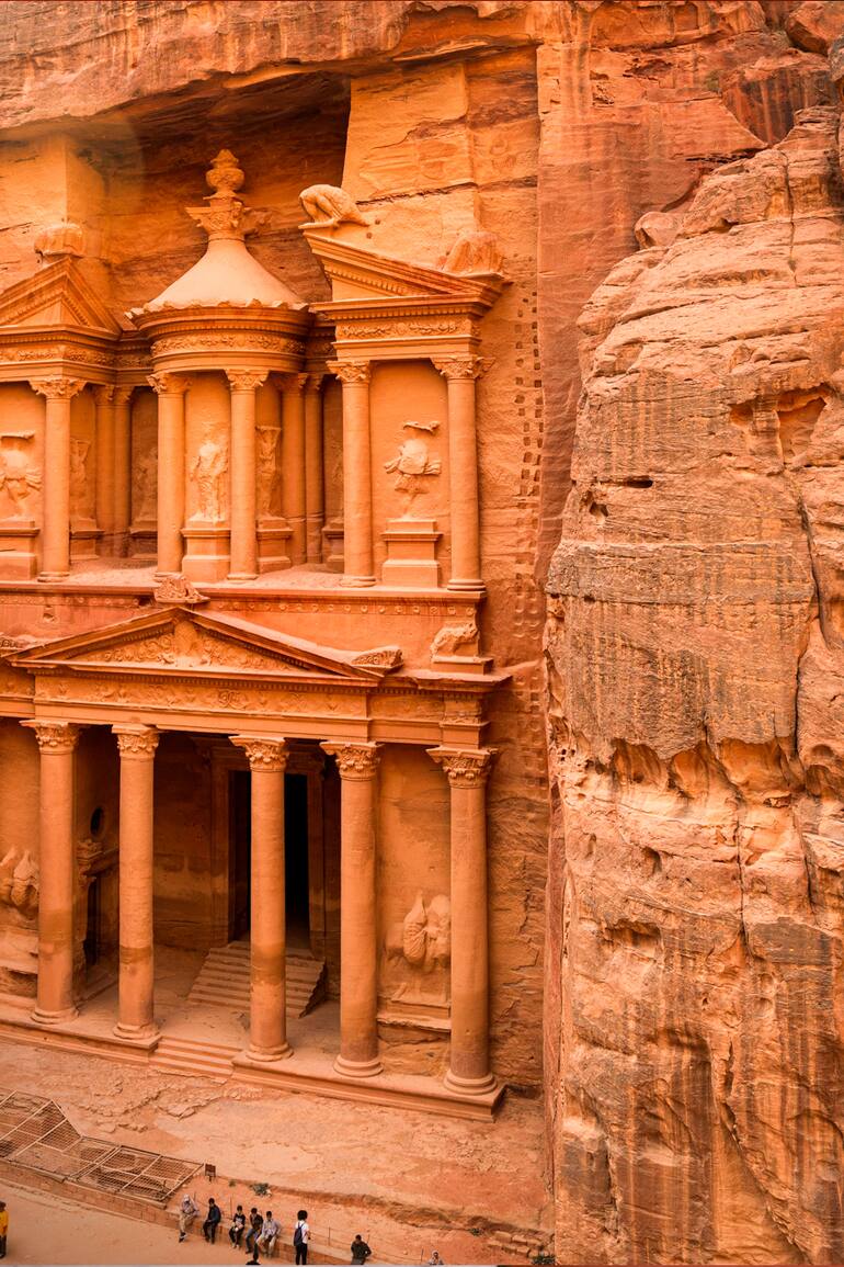 Al Khazneh (el Tesoro), el templo más conocido de Petra.