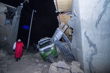 Al menos cinco personas fallecidas por el sismo de 5,1 registrado la noche del sábado 19 de julio en el departamento central de Junín, en Perú, confirmaron el domingo los medios de comunicación locales (Xinhua/Str)
