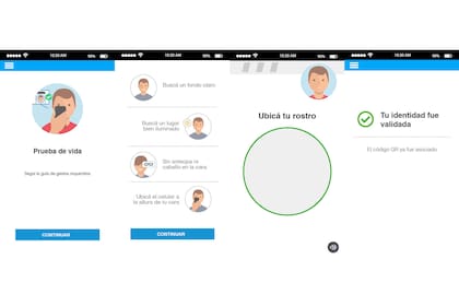 Al momento de realizar la selfie, la aplicación solicitará diversas capturas para comprobar la veracidad de las fotos capturadas