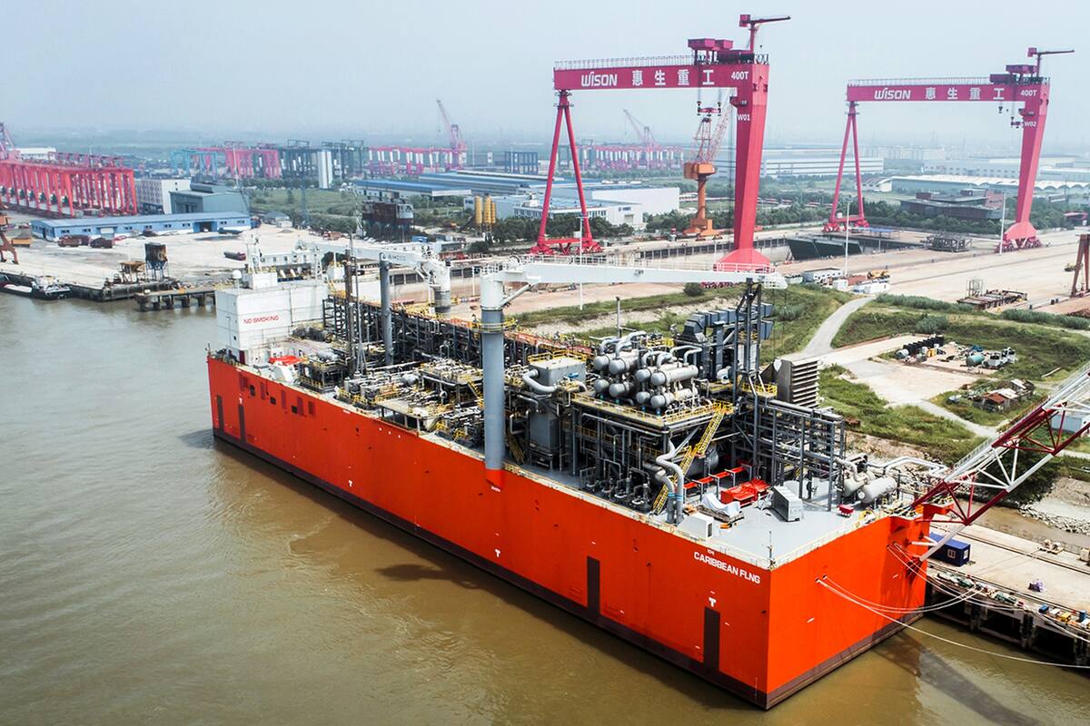 Al mundo. La barcaza de YPF que comenzará a exportar gas durante la próxima primavera