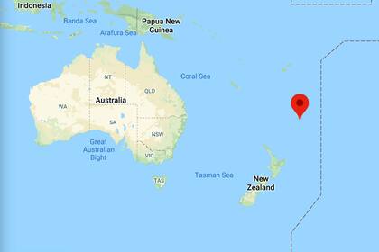 Al noreste de Nueva Zelanda y al este de Australia se ubica el archipiélago de Kermadec, epicentro del terremoto