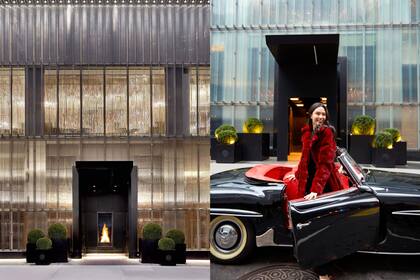 Al reservar una de las suites más caras, los clientes del Baccarat Hotel tienen a su disposición un lujoso auto Mercedes Benz