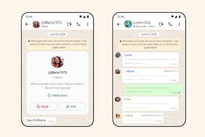 Al usar un nombre de usuario en WhatsApp queda oculto el número de teléfono en todas las conversaciones, individuales o grupales
