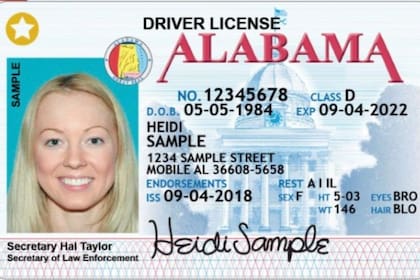 Alabama comenzó a emitir la identificación Real ID, conocida en la entidad como Star ID, a principios de 2012