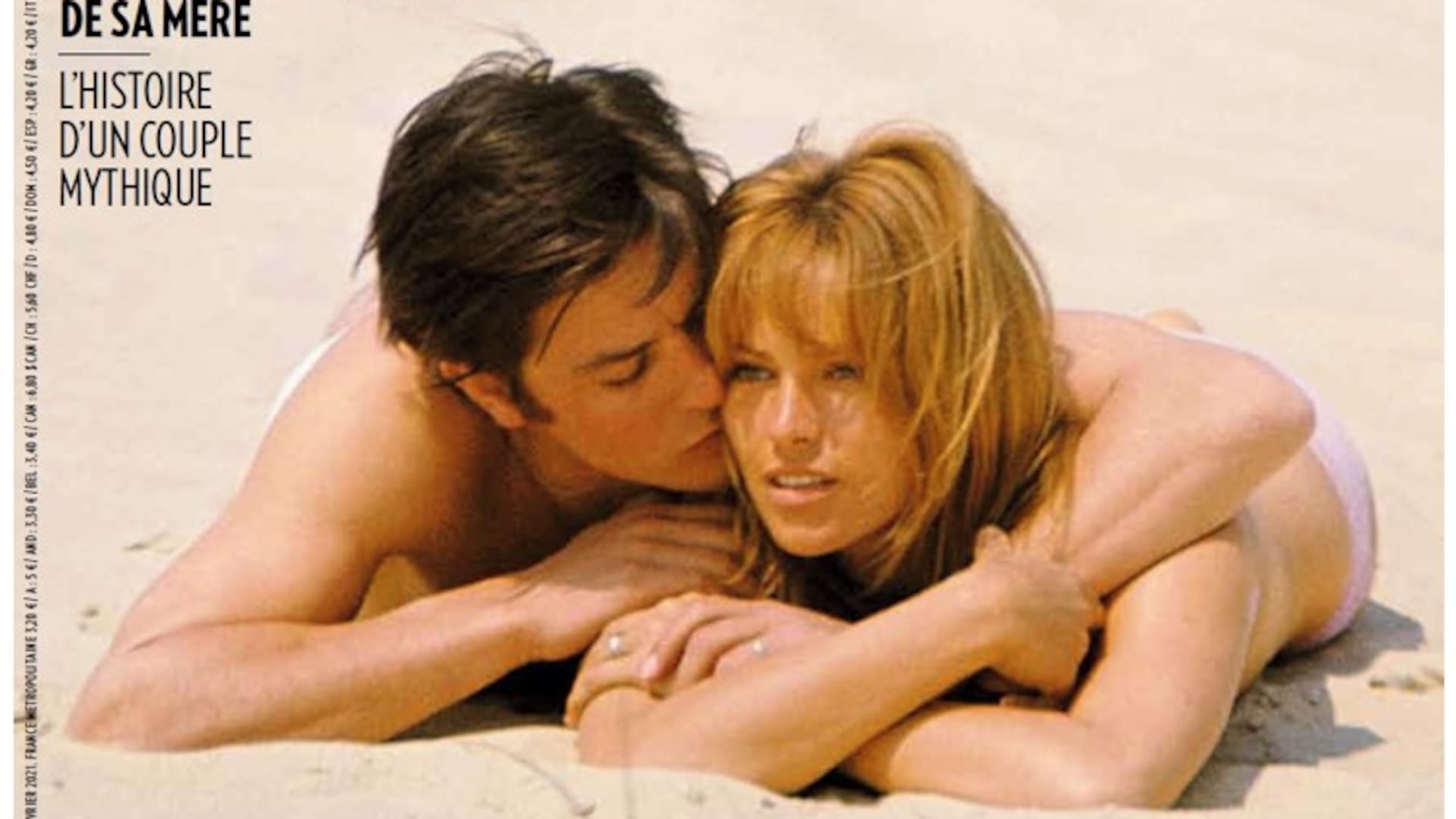 Alain y Nathalie Delon en la tapa de Paris Match