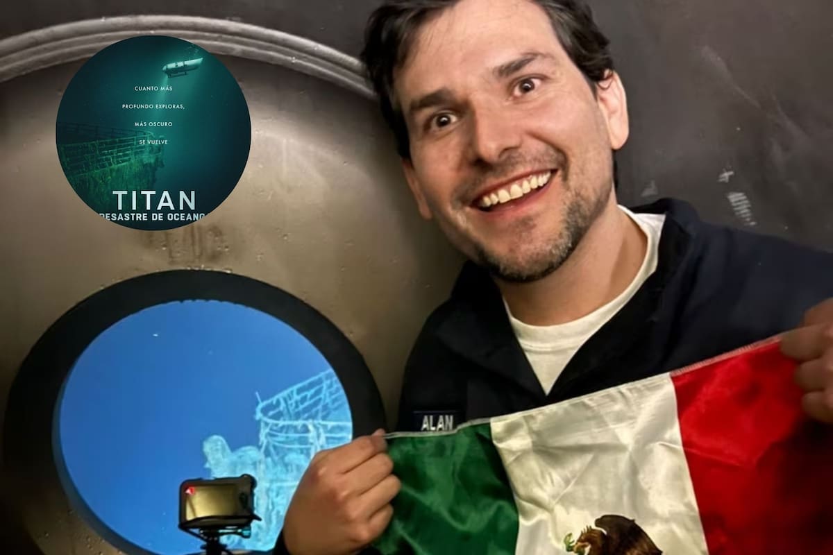 Alan Estrada a bordo del OceanGate para ver el Titanic. Foto: Alan Estrada/Netflix