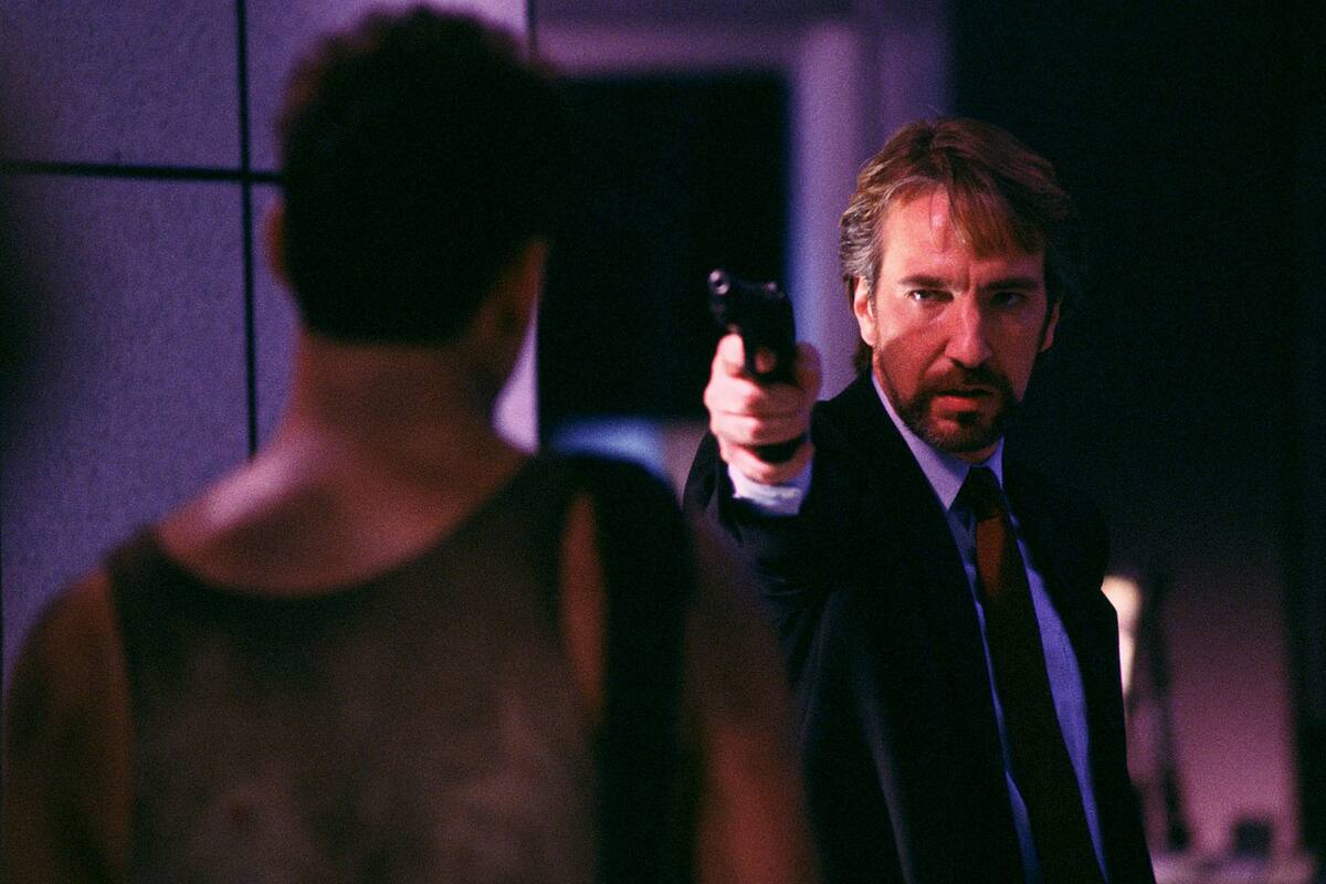Alan Rickman en Duro de matar (Die Hard)
