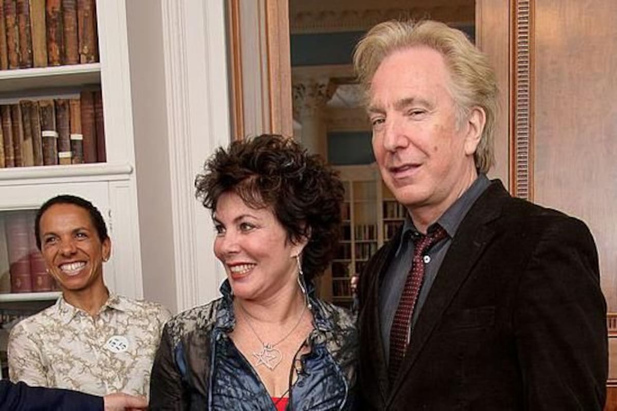 Alan Rickman, quien falleció en 2016, junto a Ruby Wax