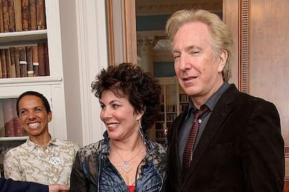 Alan Rickman, quien falleció en 2016, junto a Ruby Wax