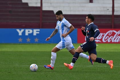 Alan Varela fue uno de los únicos dos jugadores que repitieron como titulares este lunes en Lanús de la victoria ante Paraguay 4-0 en Huracán; el otro fue Brey