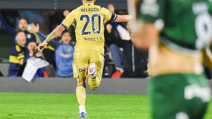 Alan Velasco anotó el gol que abrió el marcador para Boca ante Sarmiento de Junín, por la Copa Argentina