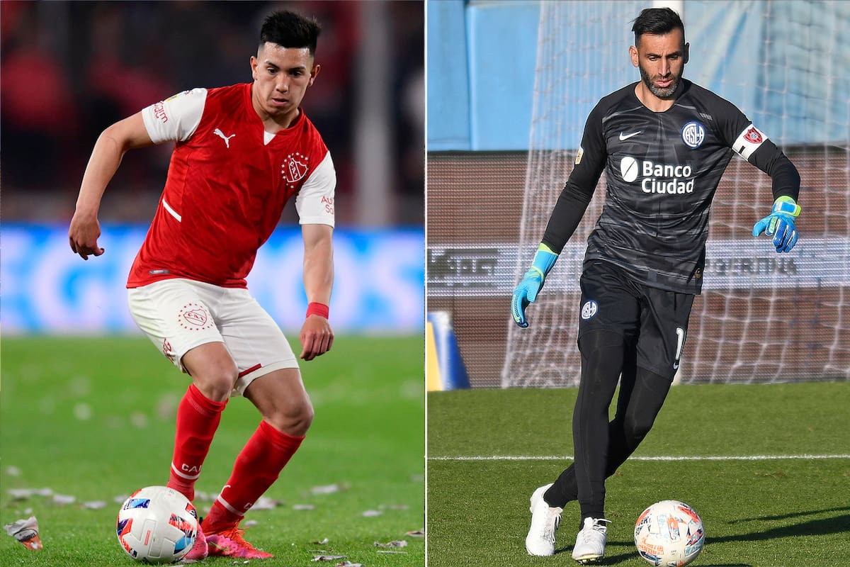 Alan Velasco, la juventud de Independiente, y Sebastián Torrico, la experiencia en San Lorenzo