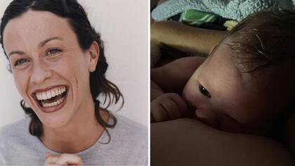 Alanis Morissette presentó a su beba Onix