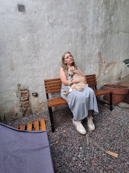 Alba, la novia de Esteban, también visita a Navidad todos los días.