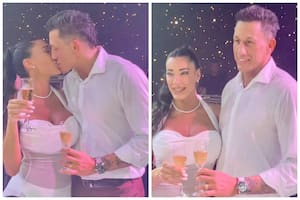 Cómo fue la boda de la ex vedette, hoy fisicoculturista, y el histórico integrante de Los Pumas