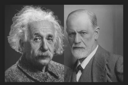 Albert Einstein y Sigmund Freud