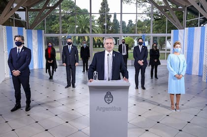 En 2020 Alberto Fernández participó de forma virtual del acto