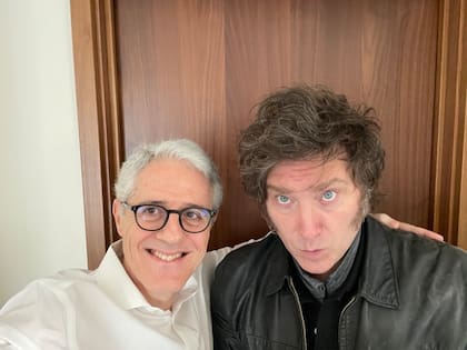 Alberto Ades y Javier Milei