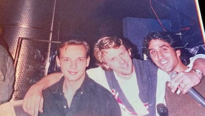 Alberto “Beto” Resnik, Maxi Berra y Diego “Tití” Caggiano en la época que organziban Pachá Matinée