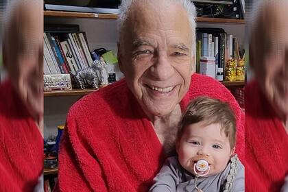 Alberto Cormillot junto a su hijo Emilio