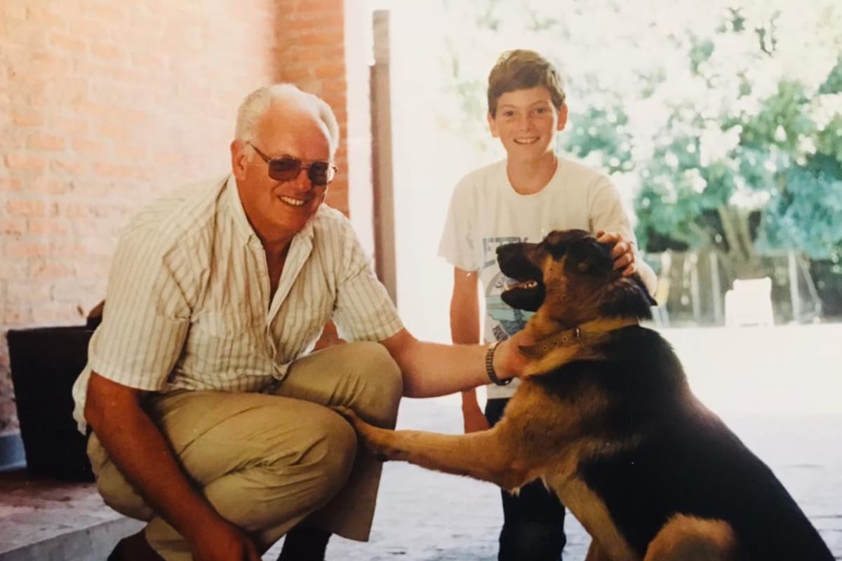 Alberto Eduardo Etiennot y su hijo Federico