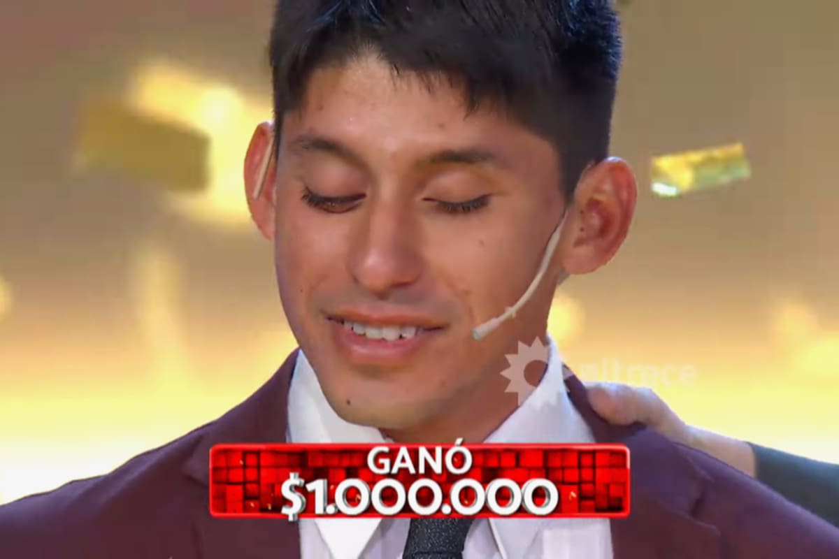 Alberto es deportista de alto rendimiento y ganó el millón en el programa de Guido Kazcka (Foto: Captura de video)