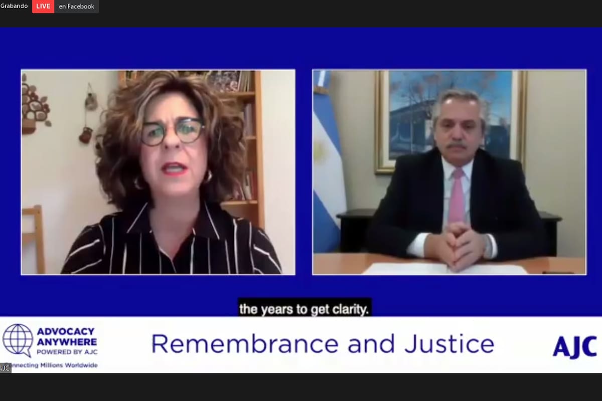 Alberto Fernández AMIA Zoom