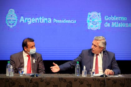 El presidente Alberto Fernández anunció la extensión de la cuarentena en Misiones, junto al gobernador Oscar Herrera Ahuad
