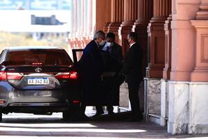 Alberto Fernández arriba a la Casa Rosada