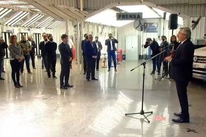 El Presidente compartió con Kicillof la reapertura de la planta industrial de la empresa automotriz multinacional Volkswagen en General Pacheco, partido de Tigre