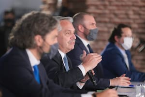 Alberto Fernández, Cafiero y Guzmán