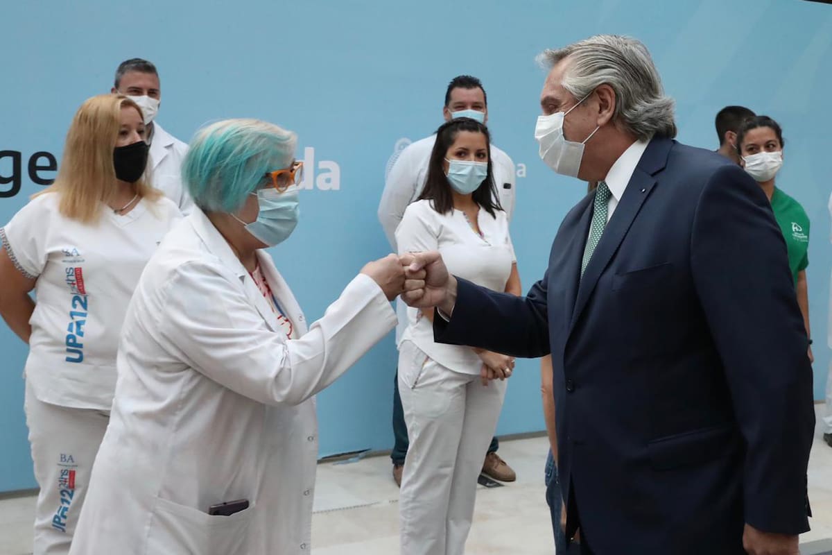 Alberto Fernández, Carla Vizzotti; Santiago Cafiero; Casa de Gobierno; Casa Rosada; anuncio; conferencia
