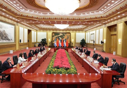 Alberto Fernández con Xi Jinping en China
