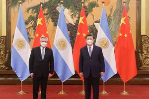 Alberto Fernández con Xi Jinping, en China