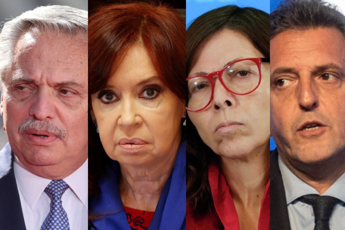 Alberto Fernández, Cristina Kirchner, Silvina Batakis y Sergio Massa
