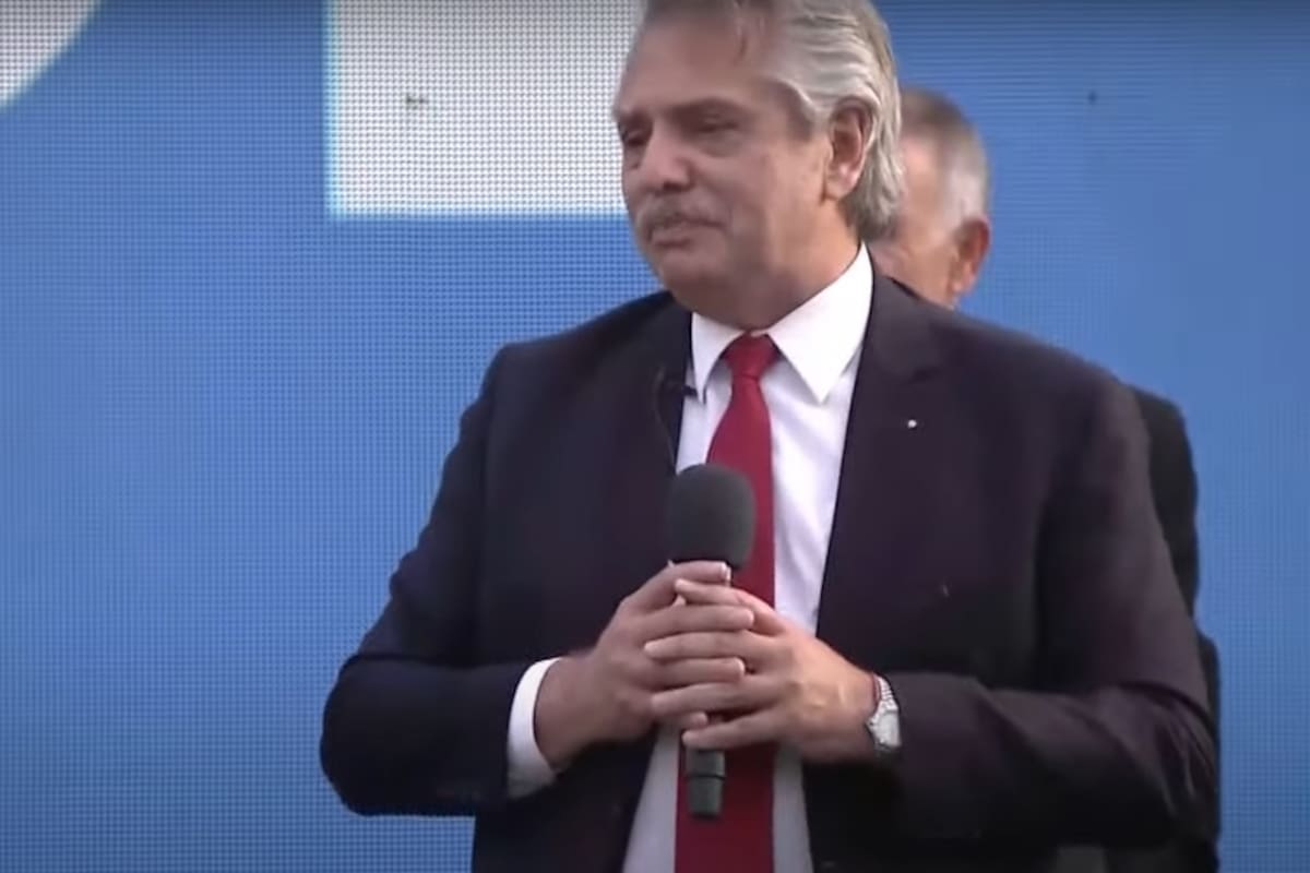 Alberto Fernández, de campaña, en Tucumán