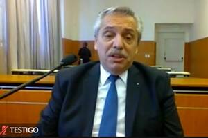Alberto Fernández declara en Comodoro Py