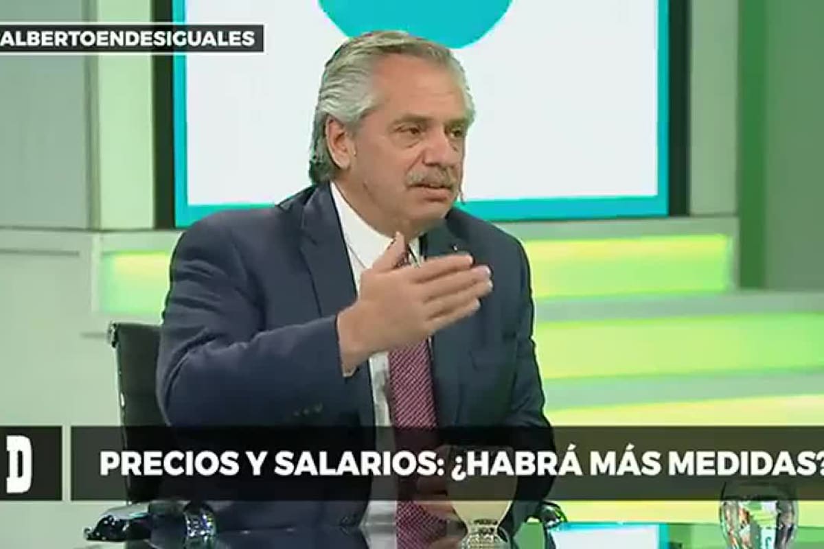 Alberto Fernández dio una entrevista a la TV Pública
